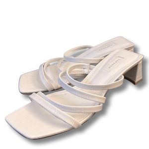 Top Shop - white sandals size 9.5